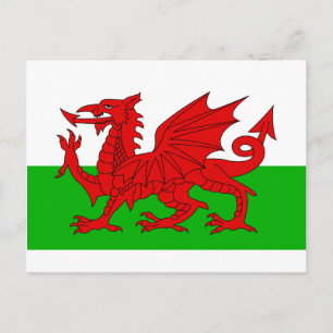 Welsh / Wales Flag - Cymru High Quality Image Postcard