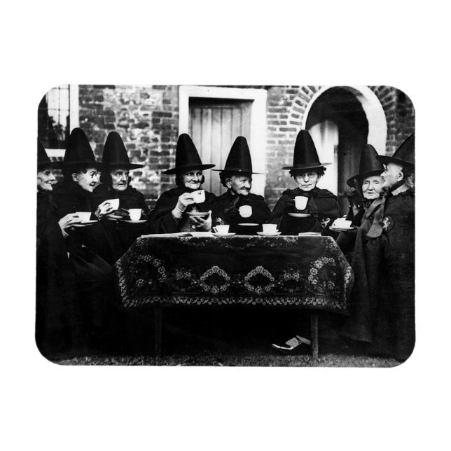 Welsh Witches Having Tea Crone Teatime   Magnet (Horizontal)