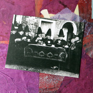 Welsh Witches Having Tea Crone Teatime Postcard