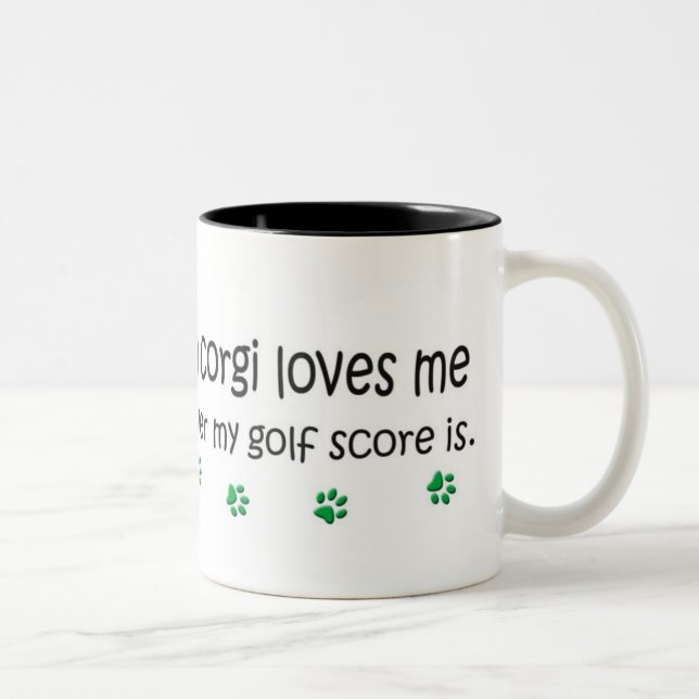 WelshCorgi Two-Tone Coffee Mug (Right)
