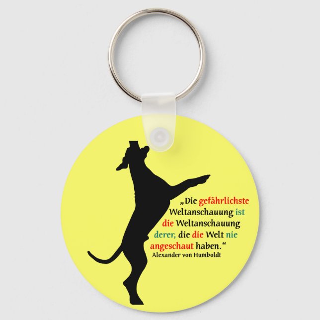 Weltanschauung Dogge Key Ring (Front)
