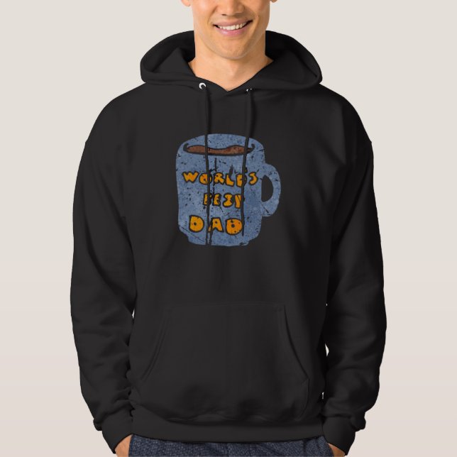 Weltbeste Papa Father's Day  Pocket Mug Hoodie (Front)