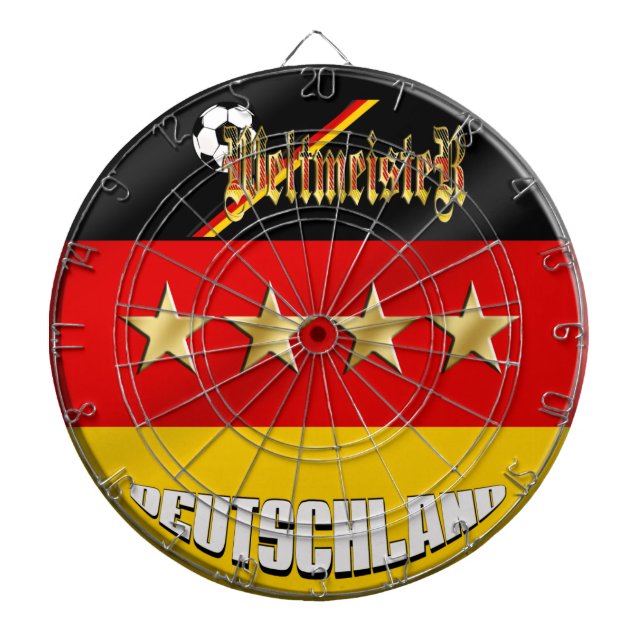 Weltmeister Deutschland Germany World Champions Dartboard (Front)