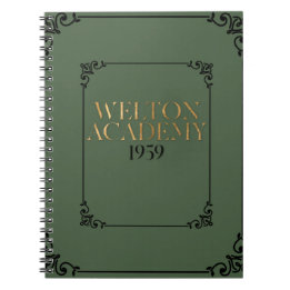 WELTON ACADEMY - DARK ACADEMIA PLANNER NOTEBOOK