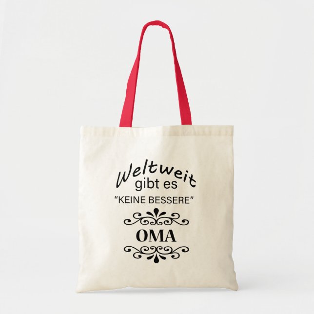 Weltweit gibt es Keine Bessere Oma Tote Bag (Front)