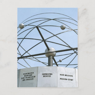 Weltzeituhr Postcard