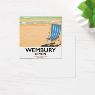 Wembury Devon Beach travel poster