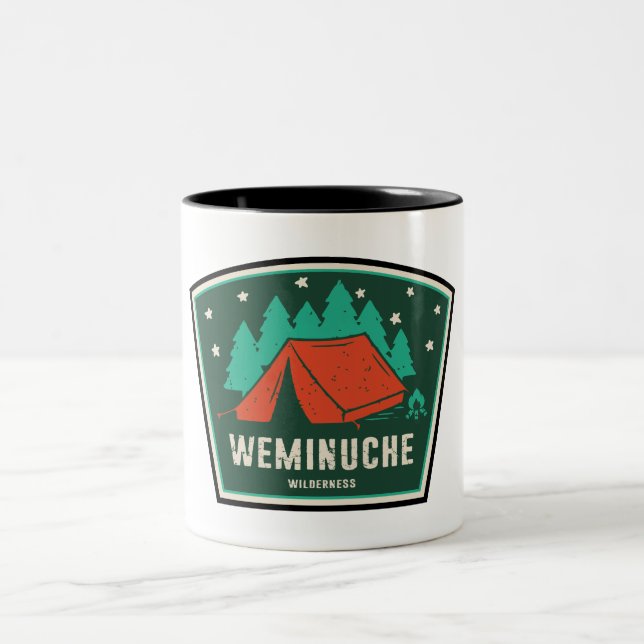 Weminuche Wilderness Colorado Camping Two-Tone Coffee Mug (Center)