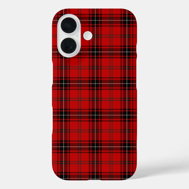 Wemyss Tartan Red and Black Plaid Case-Mate iPhone Case (Back)