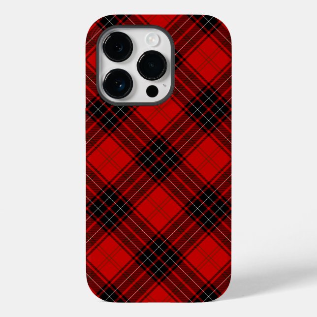 Wemyss tartan red black plaid Case-Mate iPhone case (Back)