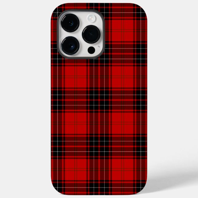 Wemyss tartan red black plaid Case-Mate iPhone case (Back)