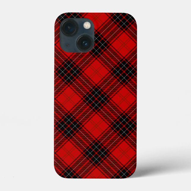 Wemyss tartan red black plaid Case-Mate iPhone case (Back)
