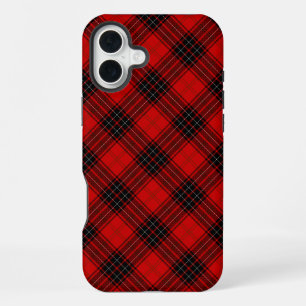 Wemyss tartan red black plaid iPhone 16 plus case
