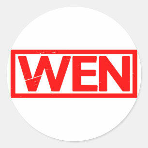 Wen Stamp Classic Round Sticker
