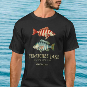Wenatchee Lake Washington nautical fish clothing T-Shirt
