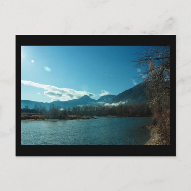 Wenatchee River, Leavenworth WA Mini Print Postcard (Front)