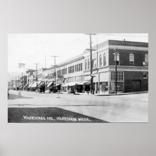 Wenatchee, WashingtonView of Wenatchee Avenue Poster