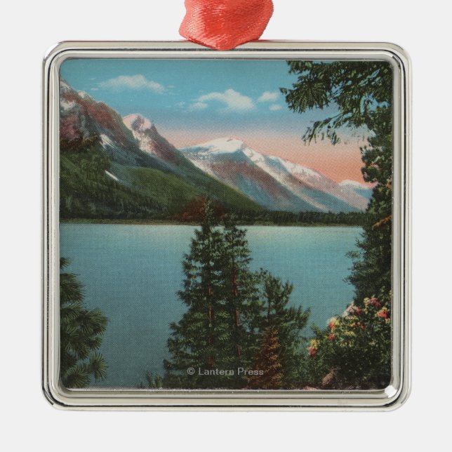 Wenatchee, WAView of Lake Wenatchee Metal Ornament (Front)