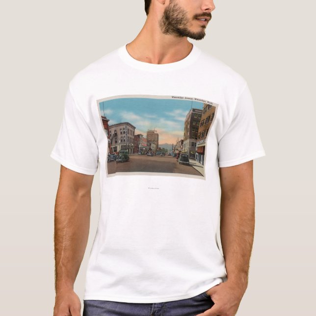 Wenatchee, WAView of Wenatchee Ave. T-Shirt (Front)
