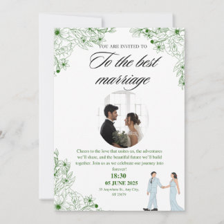 Wendding invitation with a great design