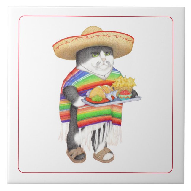 WENDELITO 6"x6" Ceramic Tile (Front)