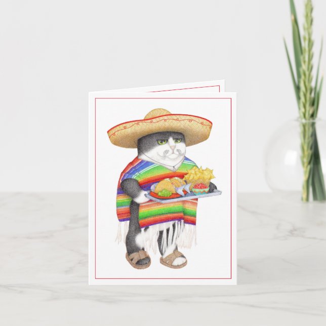 WENDELITO Cinco de Mayo 4x5.6 Note Card (Front)