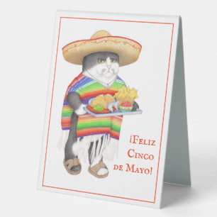 WENDELITO Cinco de Mayo 6"x8" Table Tent Sign