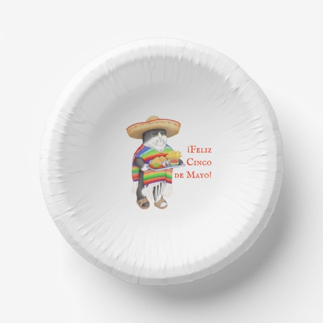 WENDELITO Cinco de Mayo 7" Paper Bowl Plate (Front)