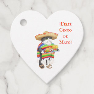 WENDELITO Cinco de Mayo Heart Favour Tags