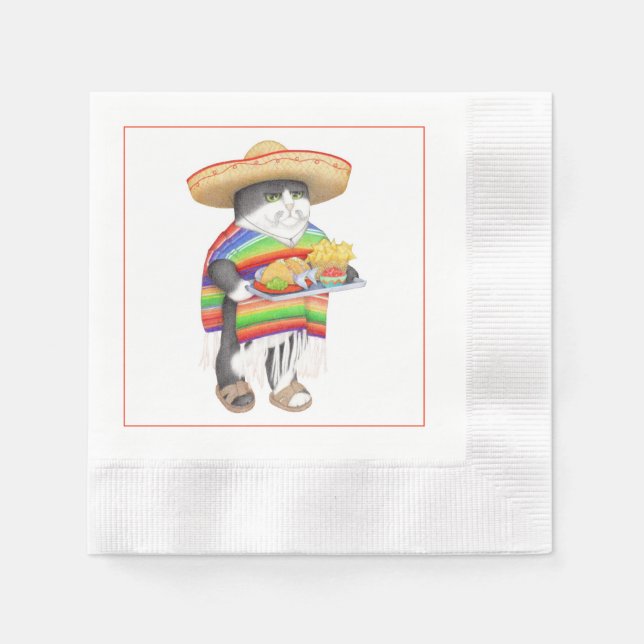 WENDELITO Coined Cocktail Napkin (Front)