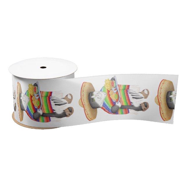 WENDELITO Kitty 3" Wide Satin Ribbon (Spool)