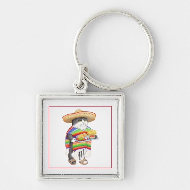 WENDELITO Premium Square Keychain (Front)
