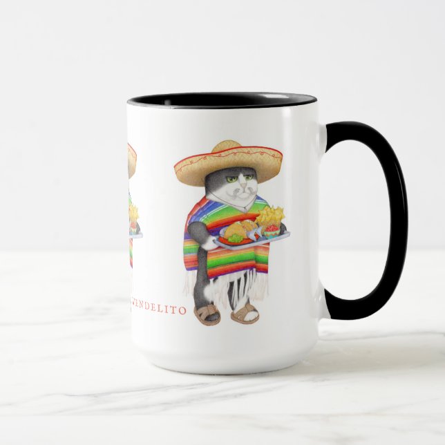 WENDELITO Tall Black Combo Mug (Right)