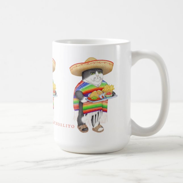 WENDELITO Tall Classic White Mug (Right)