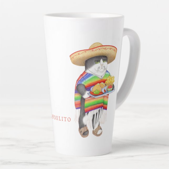 WENDELITO Tall Latte Mug (Right Angle)