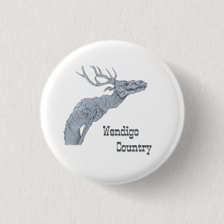 Wendigo Country Algonquian Folklore Button
