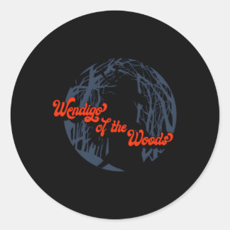 Wendigo Of The Woods Classic Round Sticker