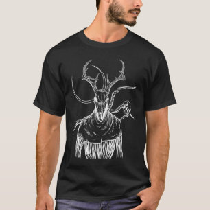 Wendigohe Cryptid Cannibal Spirit Ofhe Horror Fore T-Shirt