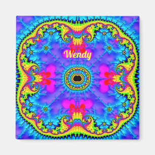 WENDY ~ 3D Fractal Design Fluoro Shades Magnet