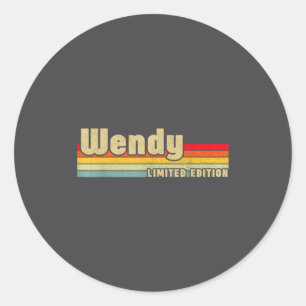 Wendy Gift Name D Birthday Funny Christ Classic Round Sticker