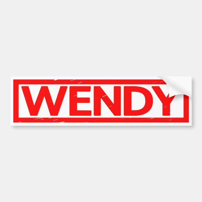 Wendy Stamp Bumper Sticker (Front)