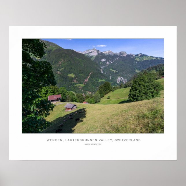 Wengen, Lauterbrunnen, Switzerland - Wall Print (Front)