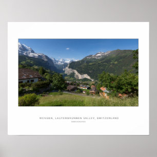 Wengen, Lauterbrunnen, Switzerland - Wall Print