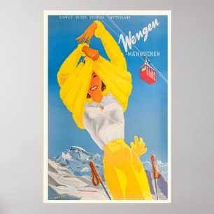 Wengen Swiss Suisse Switzerland Mountains Alps Poster