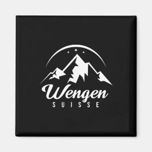 Wengen Switzerland Ski Resort Skiing Snowboarding Magnet