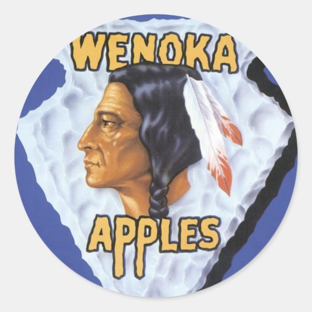Wenoka Apples Classic Round Sticker (Front)