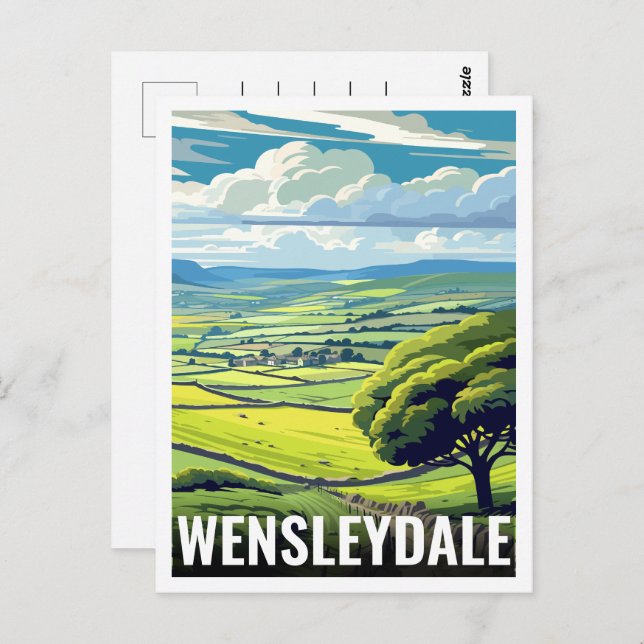 Wensleydale Yorkshire England gifts Postcard (Front/Back)