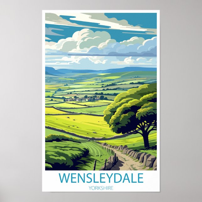 Wensleydale Yorkshire England gifts Poster (Front)
