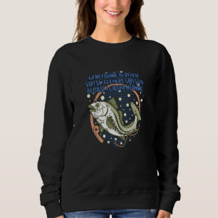Went Fishing to Relieve Stress Ocean Humor Sea Sweatshirt