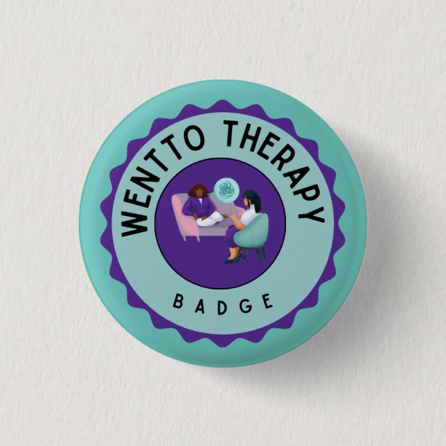 Went to therapy badge (Front)